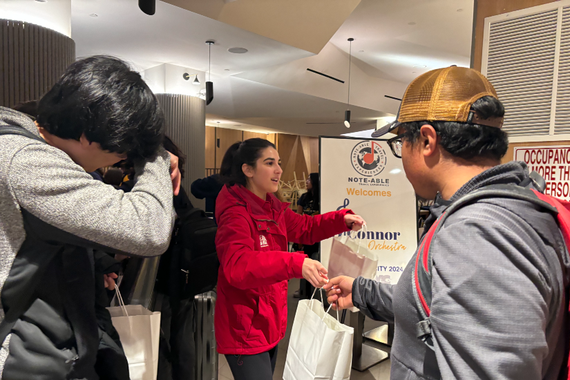 OConnor HS Orchestra Arrival