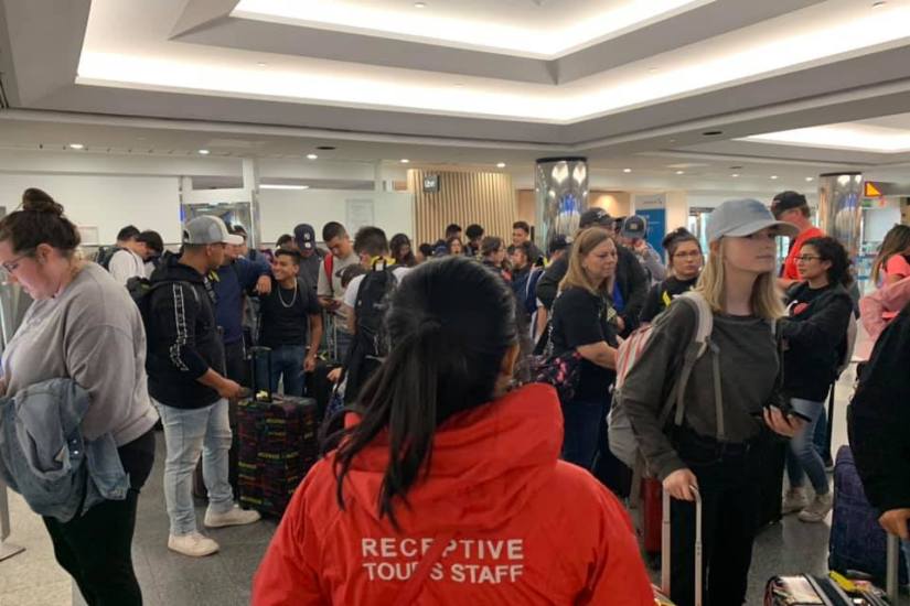Andrews HS Choir Airport Departure