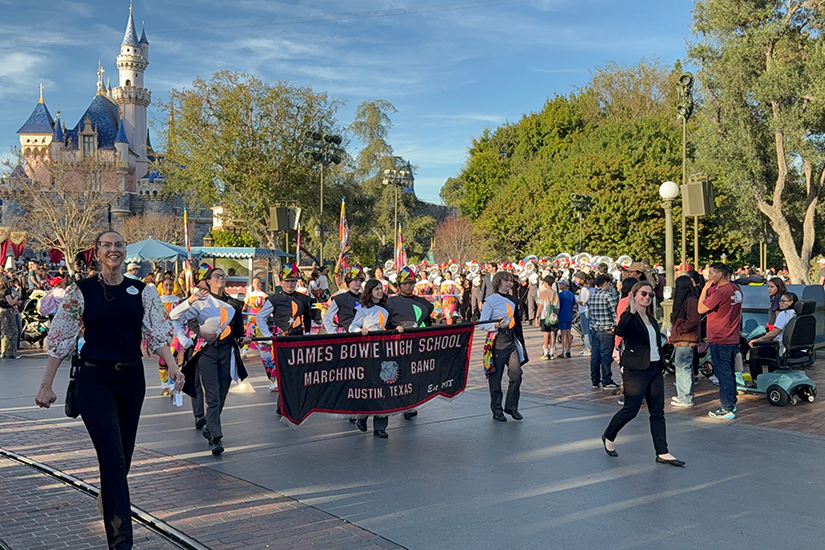 Bowie HS Band Disneyland Parade