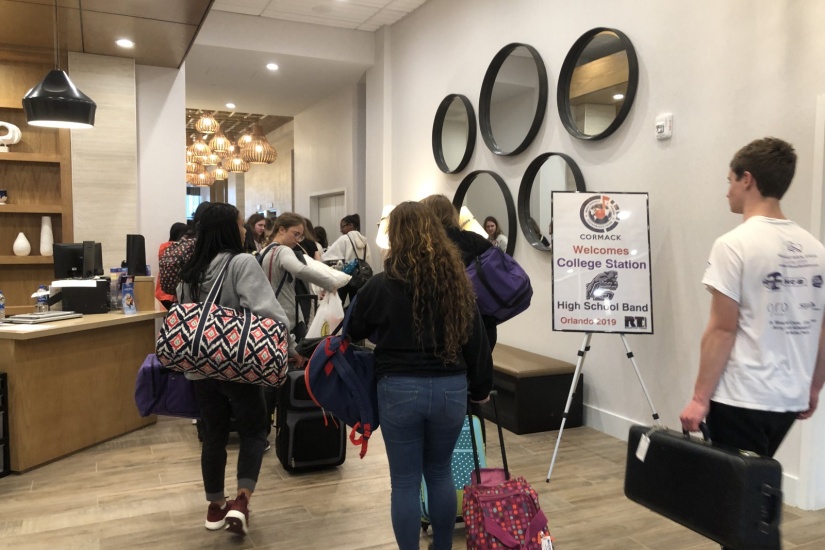 College Station HS Band Check-In