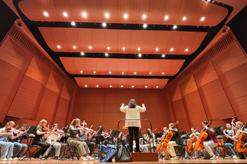 OConnor HS Orchestra Lincoln Center Soundcheck