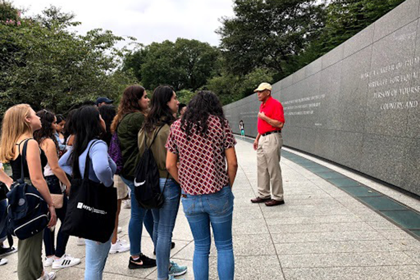 Student Group in MLK Memorial DC