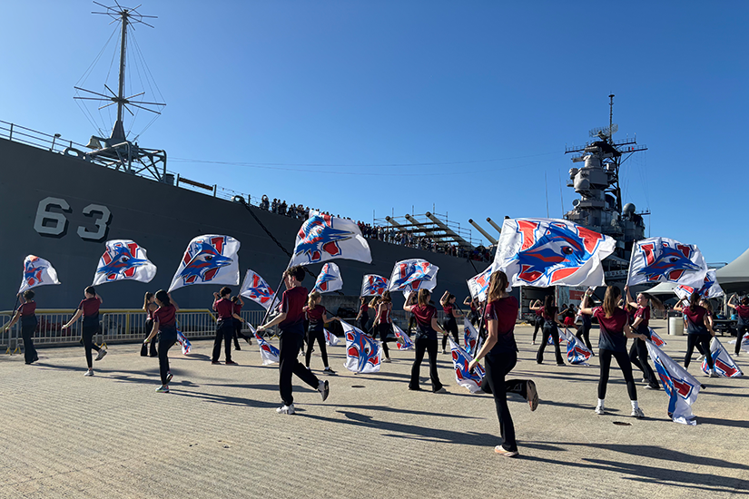 Westlake Chaparral Band USS Missouri Performance
