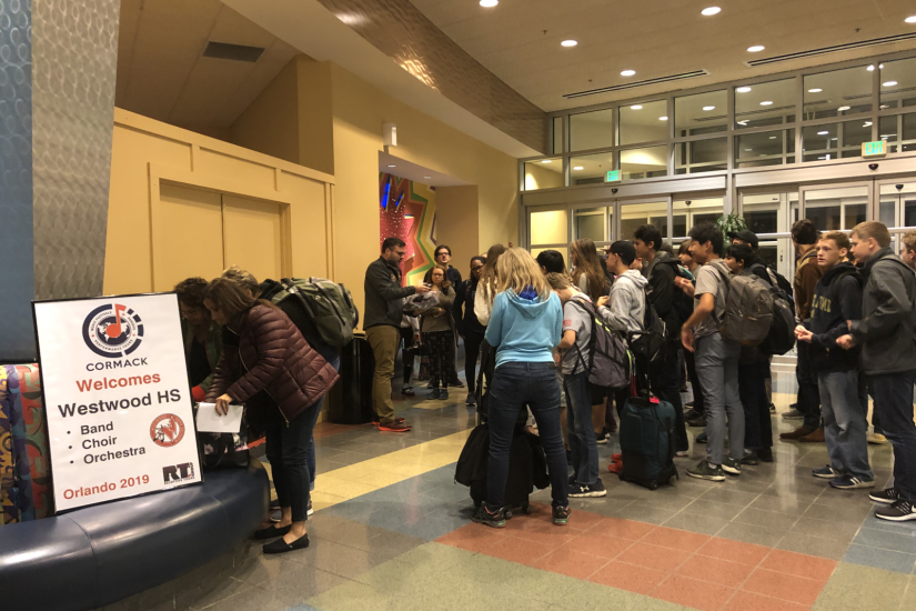 Westwood HS Hotel Check-In