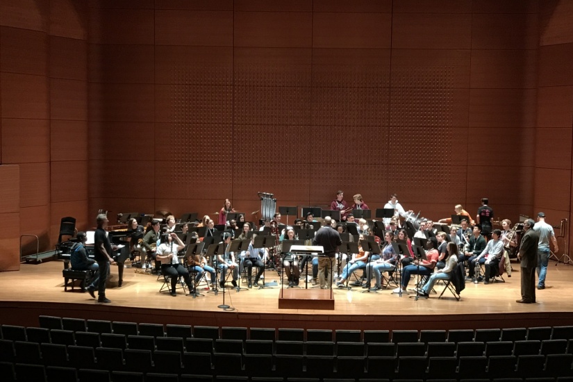 Wylie HS Band Lincoln Center Rehearsal