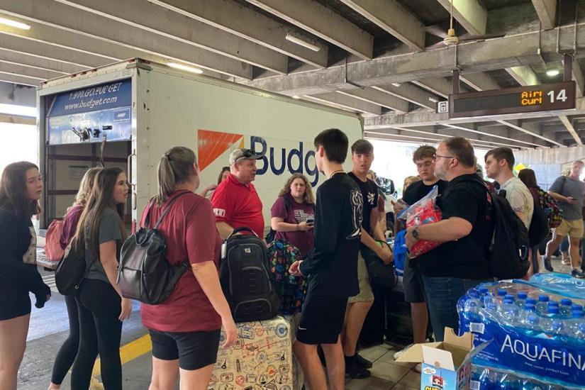 Wylie HS Choir Arrival