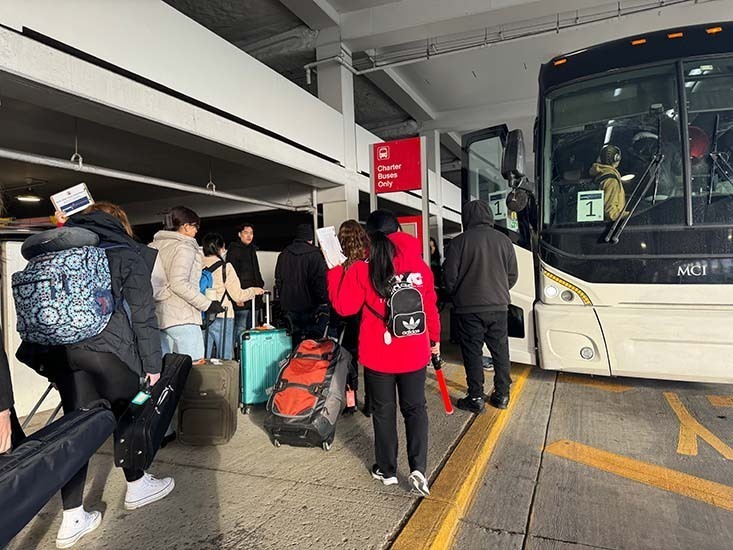 Brandeis HS Orchestra - Airport Arrival